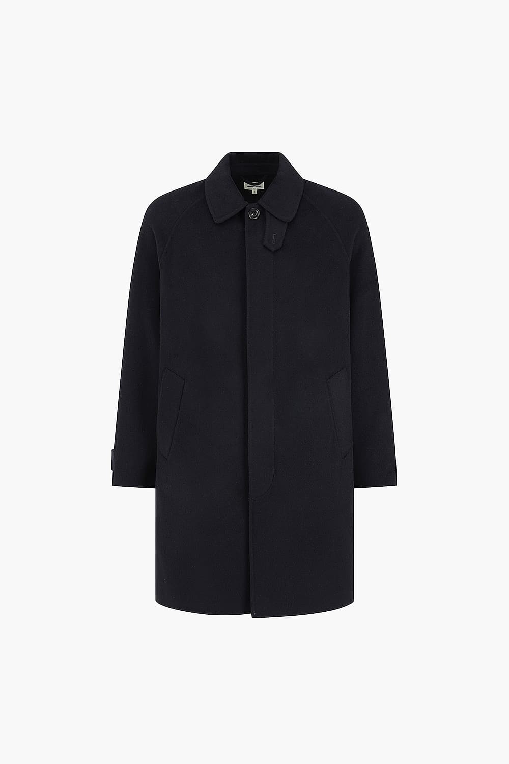 GRAIG 울 레글런 발마칸 102 다크네이비 롱 코트