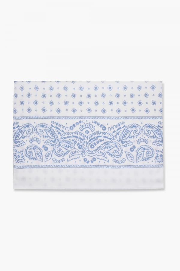 코튼 헤이즐리 도트 패턴 103 블루 스카프