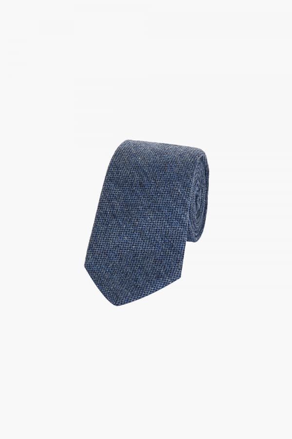 울 실크 베이직 714 네이비 넥타이