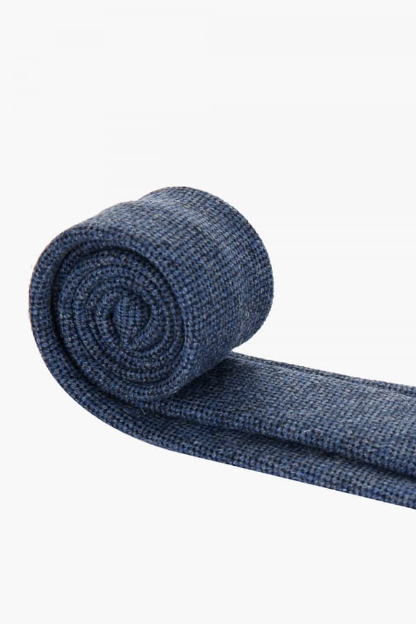 울 실크 베이직 714 네이비 넥타이