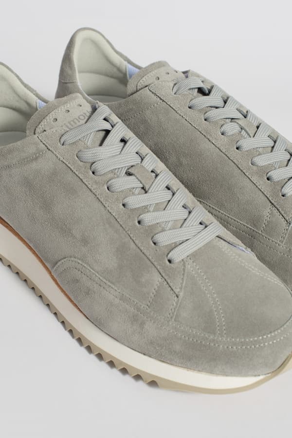 CABOURG 소가죽 스웨이드 106 라이트그레이 스니커즈