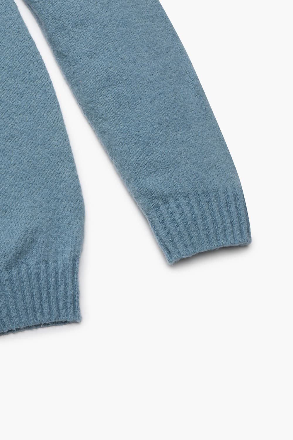 코튼 후드 102 라이트블루 긴소매 니트