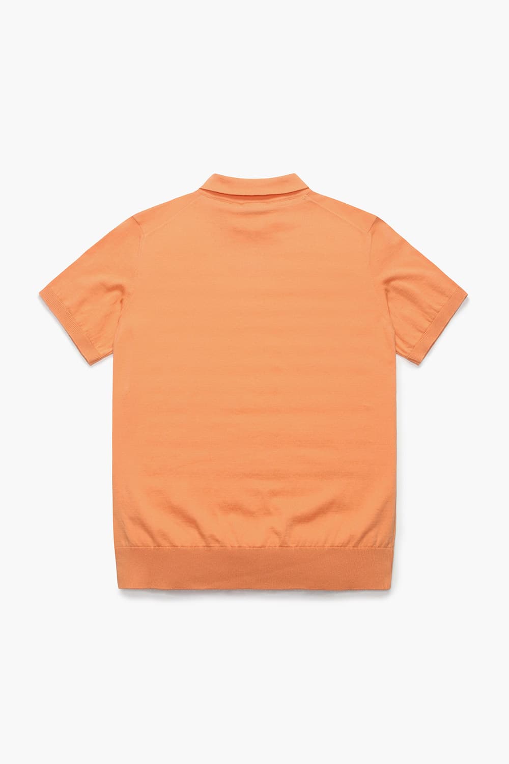 코튼 폴로 501 오렌지 반소매 니트