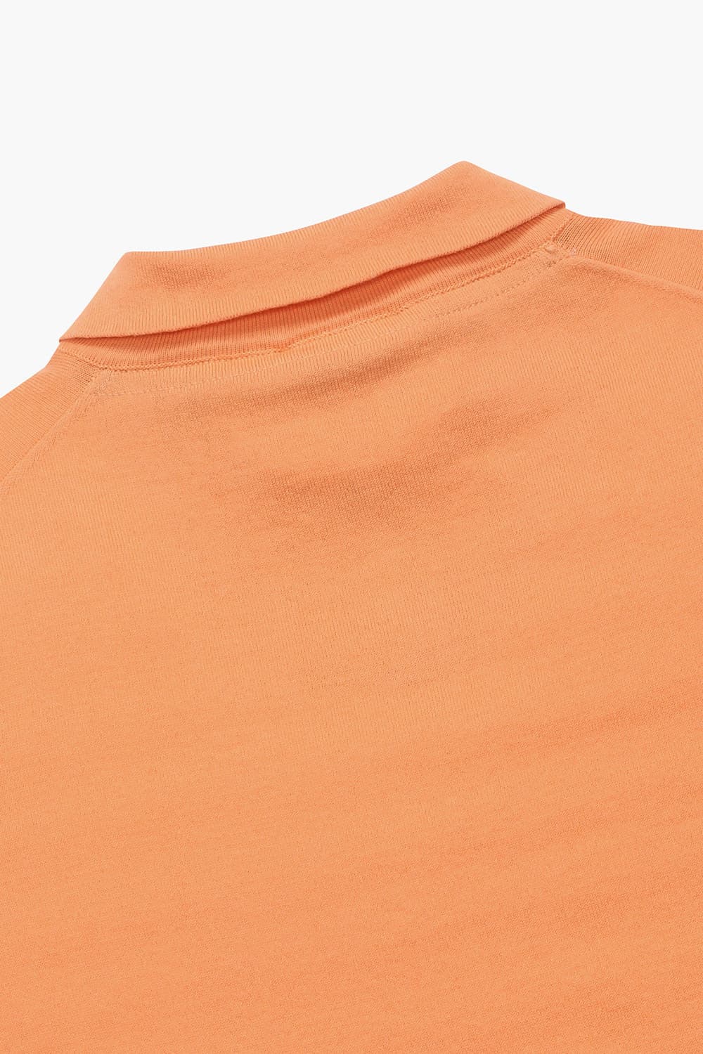 코튼 폴로 501 오렌지 반소매 니트