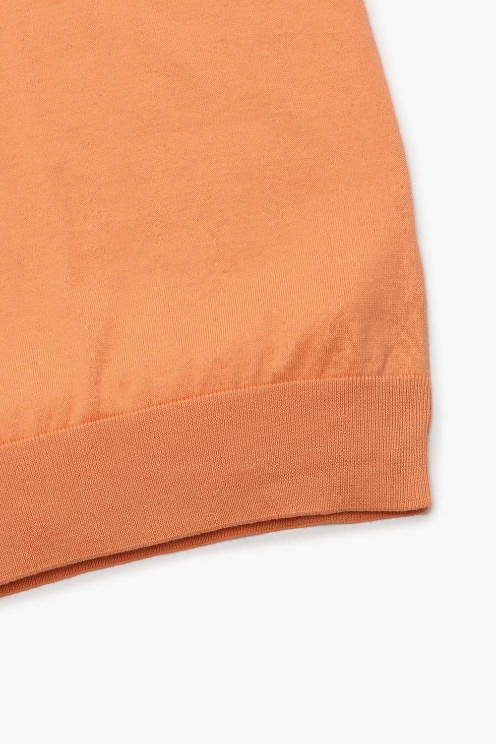 코튼 폴로 501 오렌지 반소매 니트