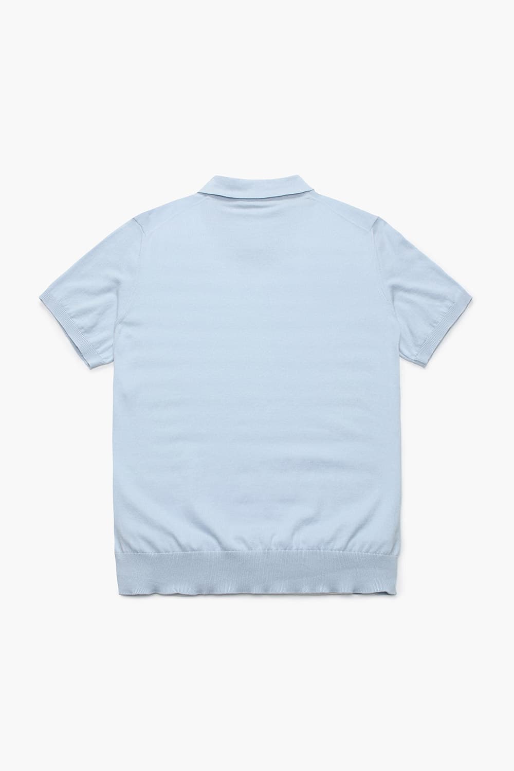 코튼 폴로 501 라이트블루 반소매 니트