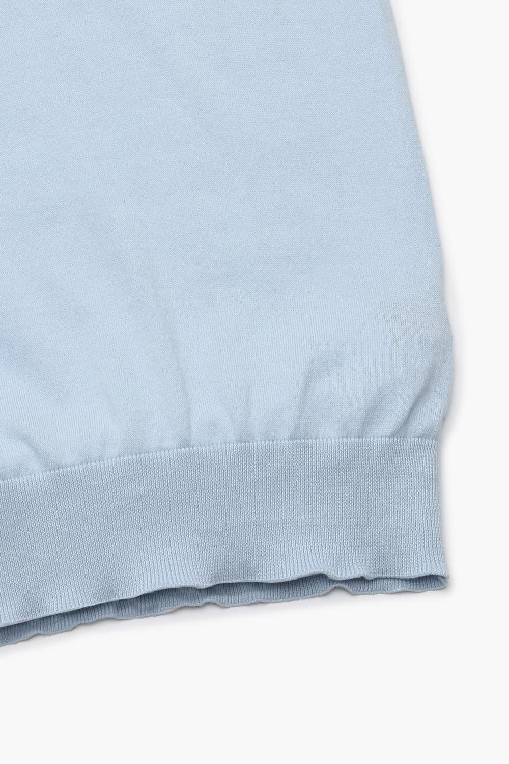 코튼 폴로 501 라이트블루 반소매 니트