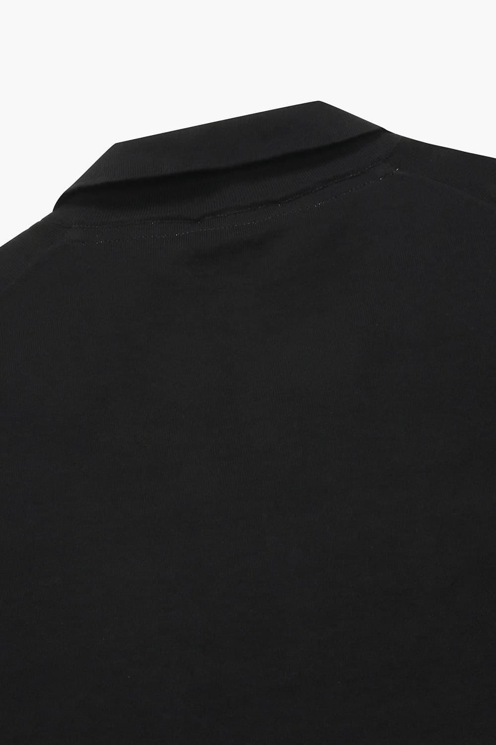 코튼 폴로 501 블랙 반소매 니트