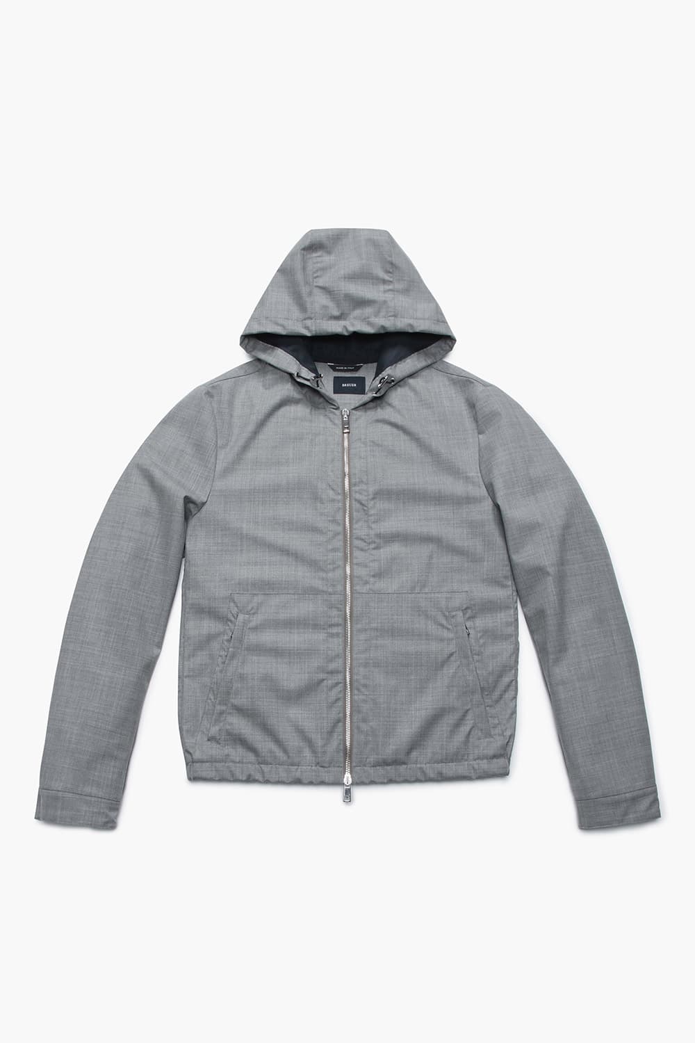 썸머 울 혼방 후드 집업 802 그레이 점퍼