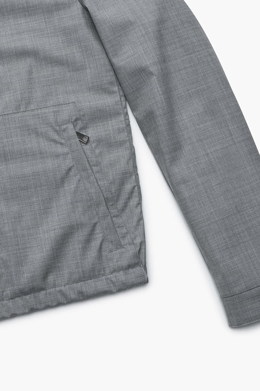 썸머 울 혼방 후드 집업 802 그레이 점퍼