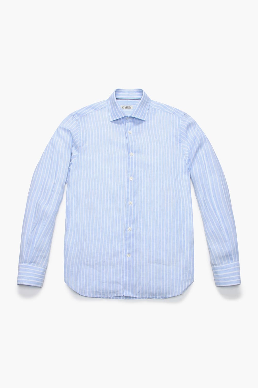 린넨 스트라이프 103 라이트블루 셔츠