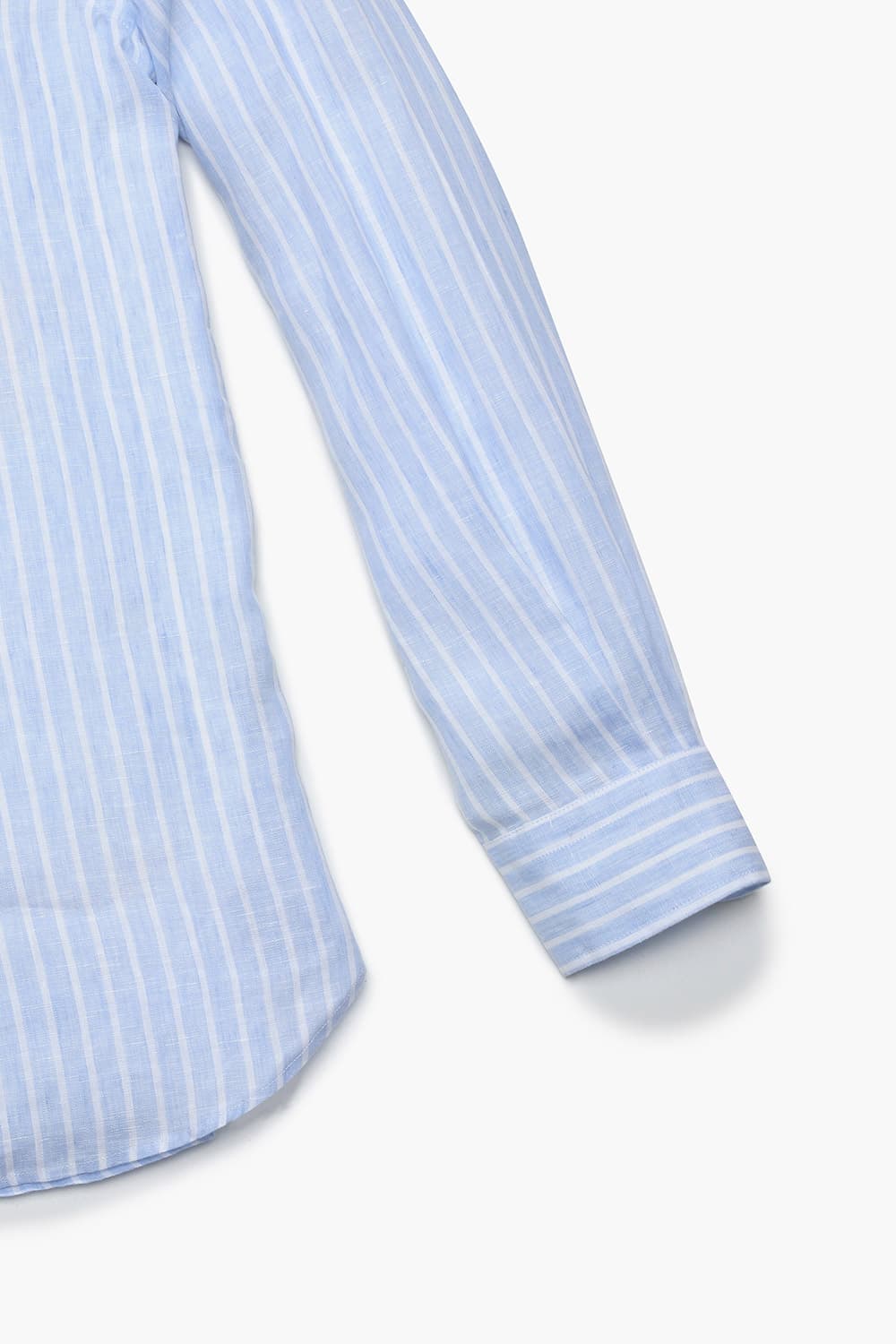 린넨 스트라이프 103 라이트블루 셔츠