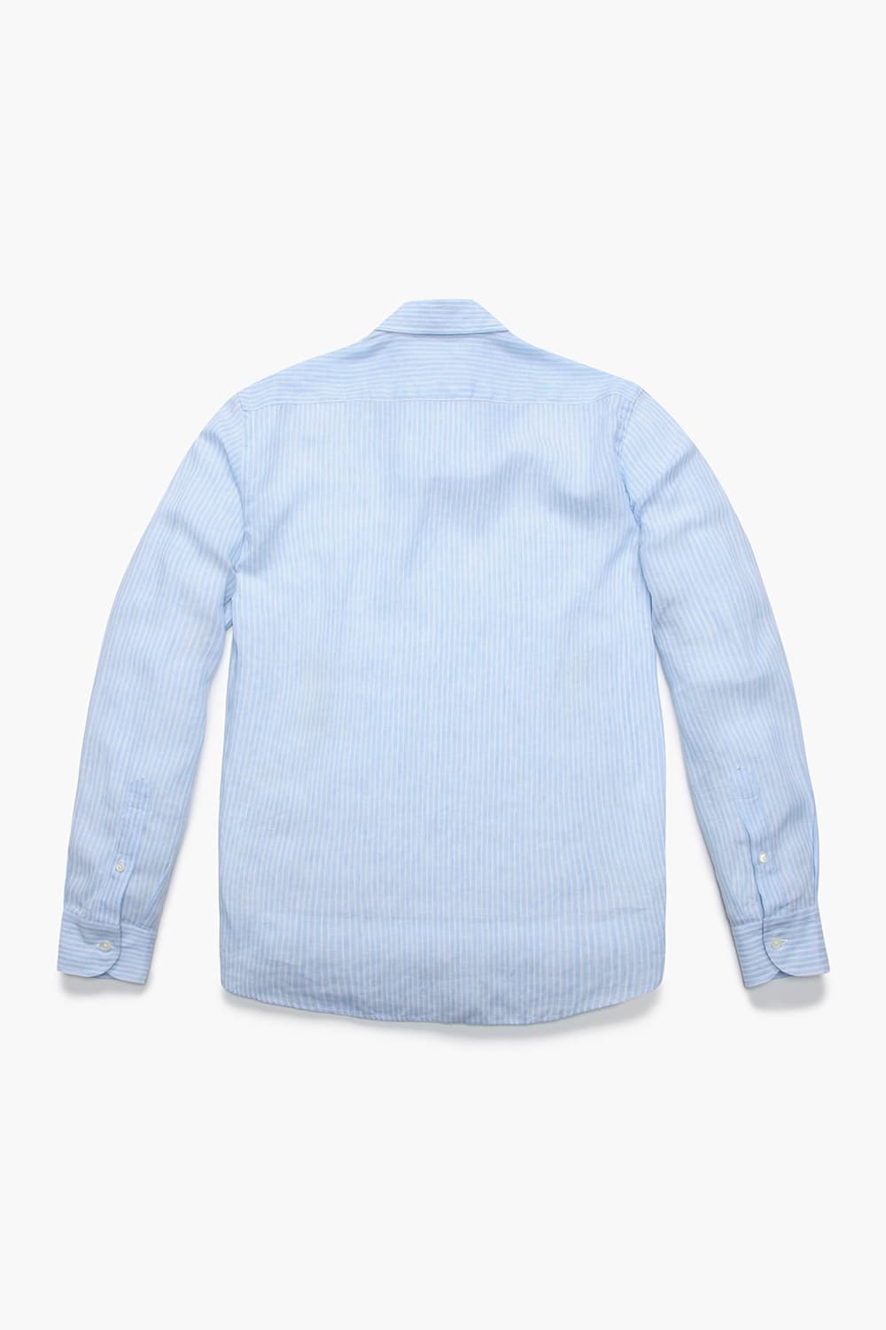 린넨 스트라이프 105 라이트블루 셔츠