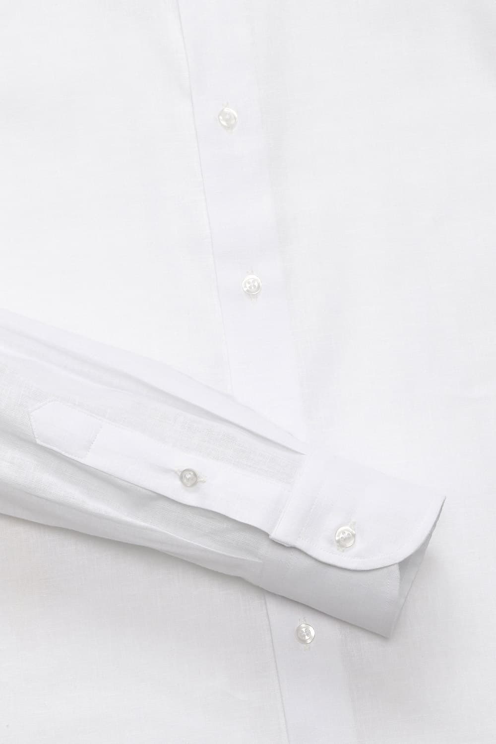 린넨 혼방 베이직 801 화이트 셔츠