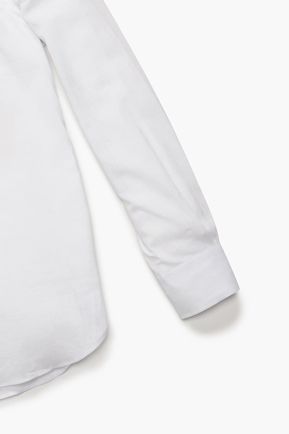 린넨 혼방 베이직 801 화이트 셔츠