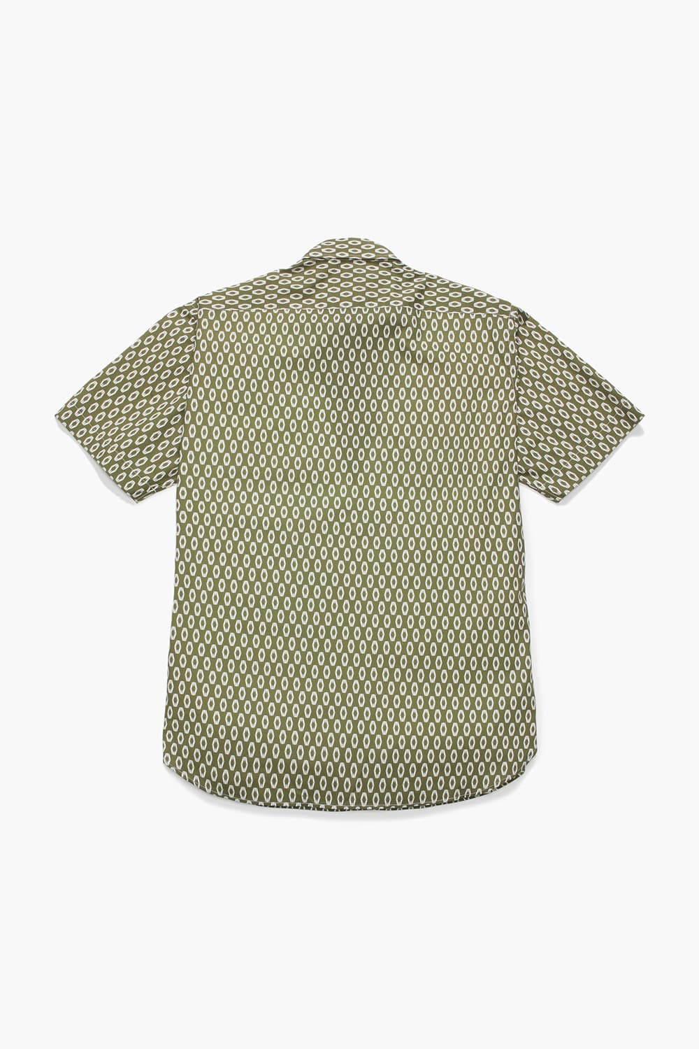 코튼 일러스트 도트 852 그린 반소매 셔츠