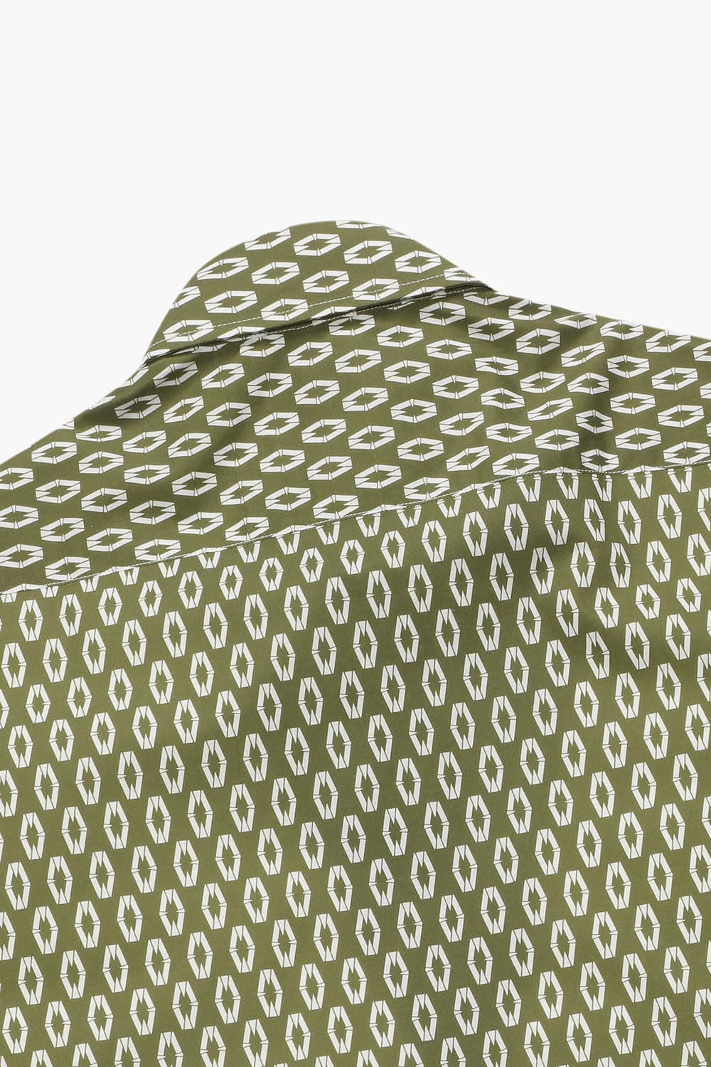 코튼 일러스트 도트 852 그린 반소매 셔츠