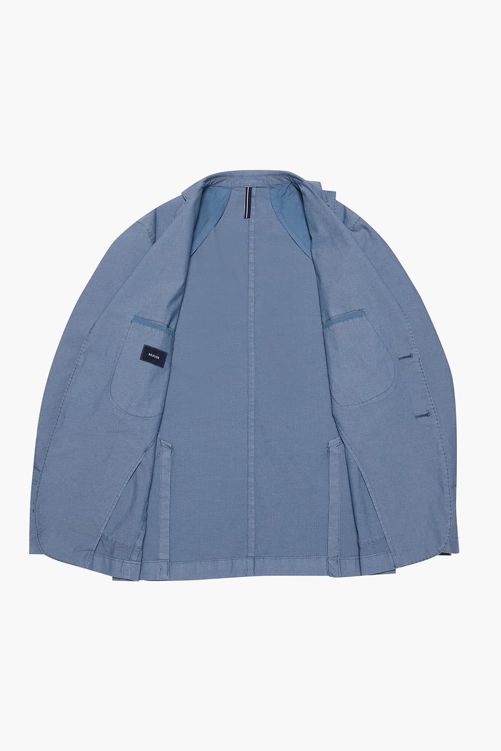 코튼 가먼트다잉 901 블루 테일러드 자켓