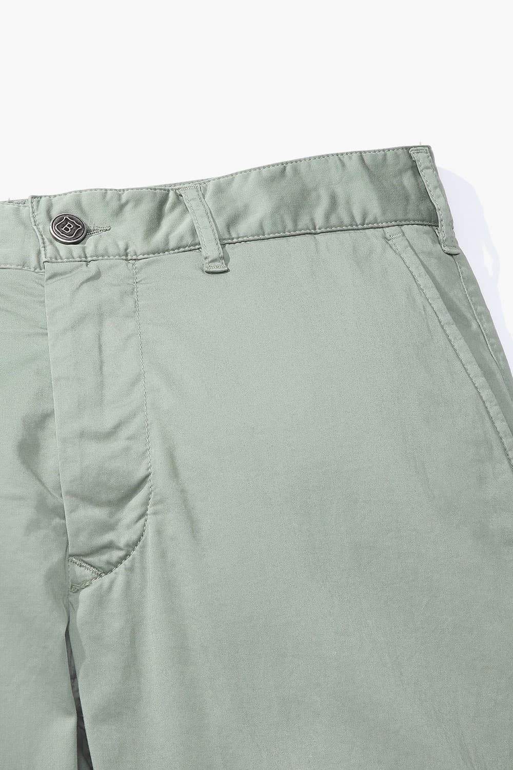 코튼 슬림 301 라이트그린 캐주얼 팬츠