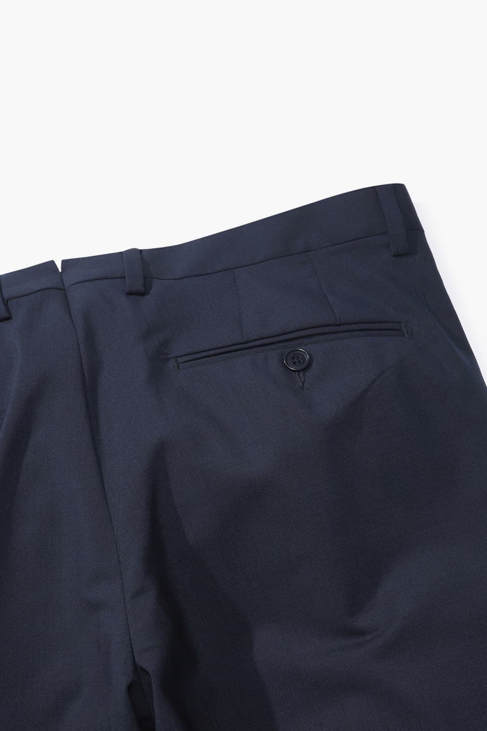 울 테이퍼드 801 다크네이비 팬츠