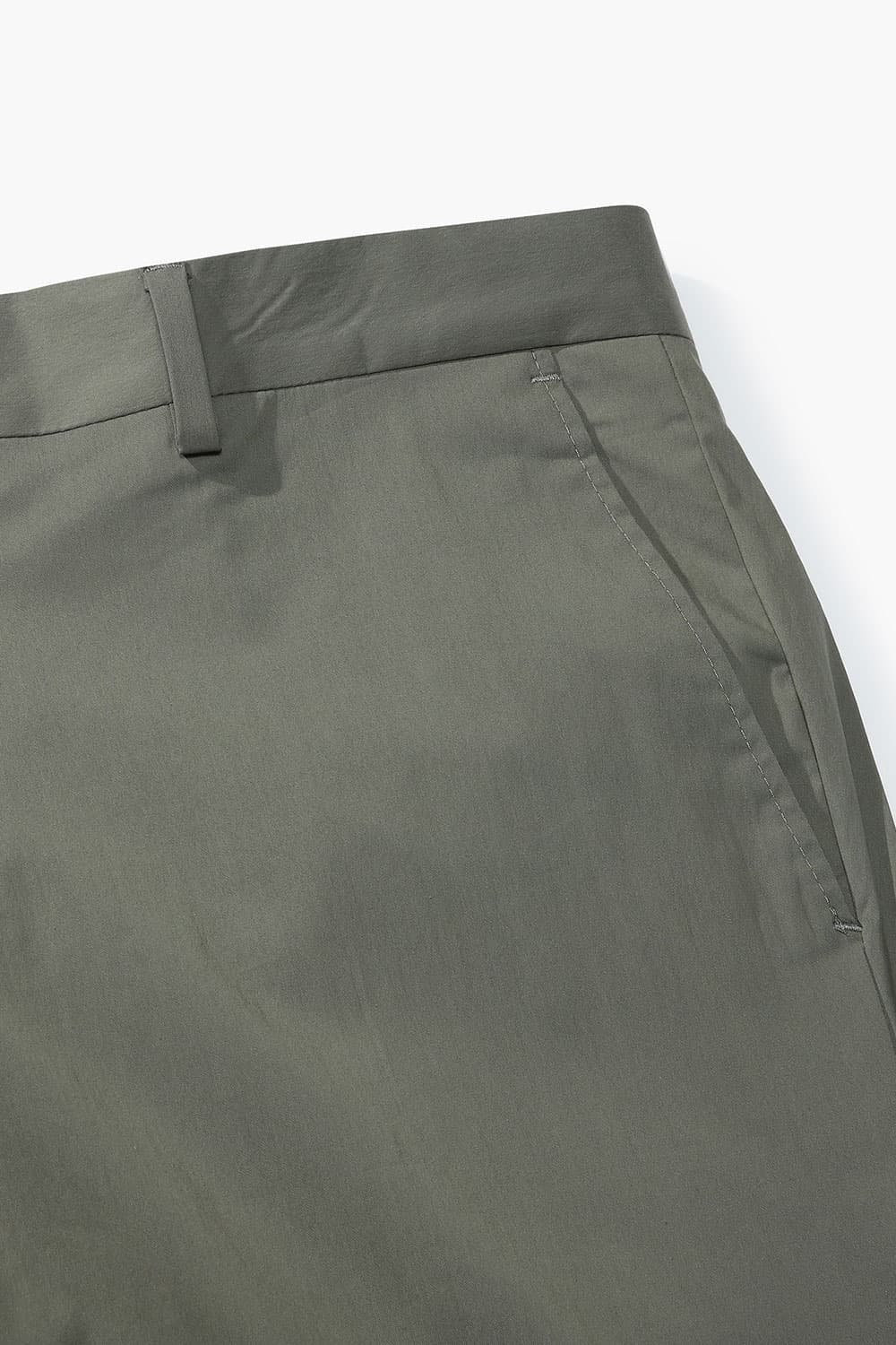 코튼 슬림 902 그린 팬츠