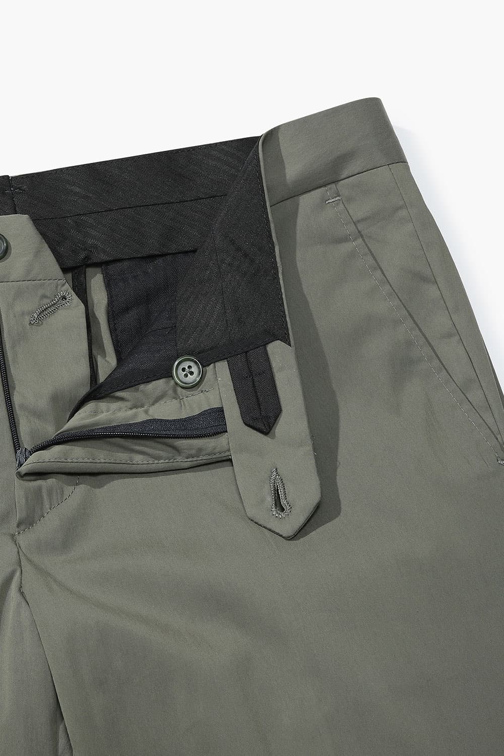 코튼 슬림 902 그린 팬츠