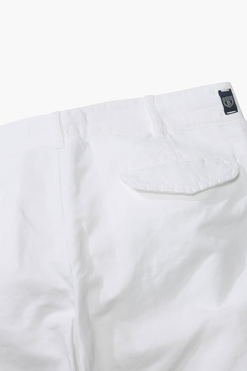 린넨 혼방 슬림 302 화이트 캐주얼 팬츠