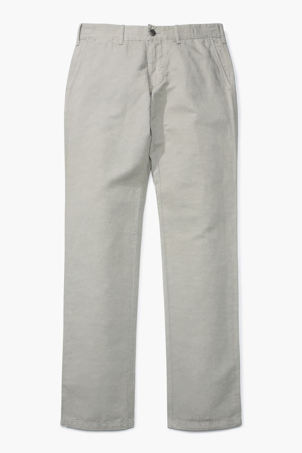 린넨 혼방 슬림 302 라이트베이지 캐주얼 팬츠