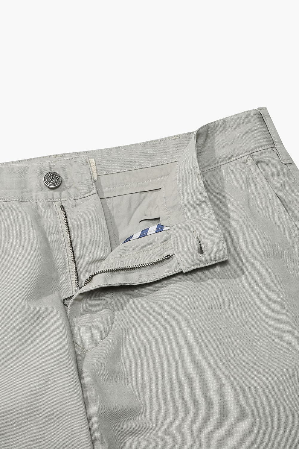 린넨 혼방 슬림 302 라이트베이지 캐주얼 팬츠