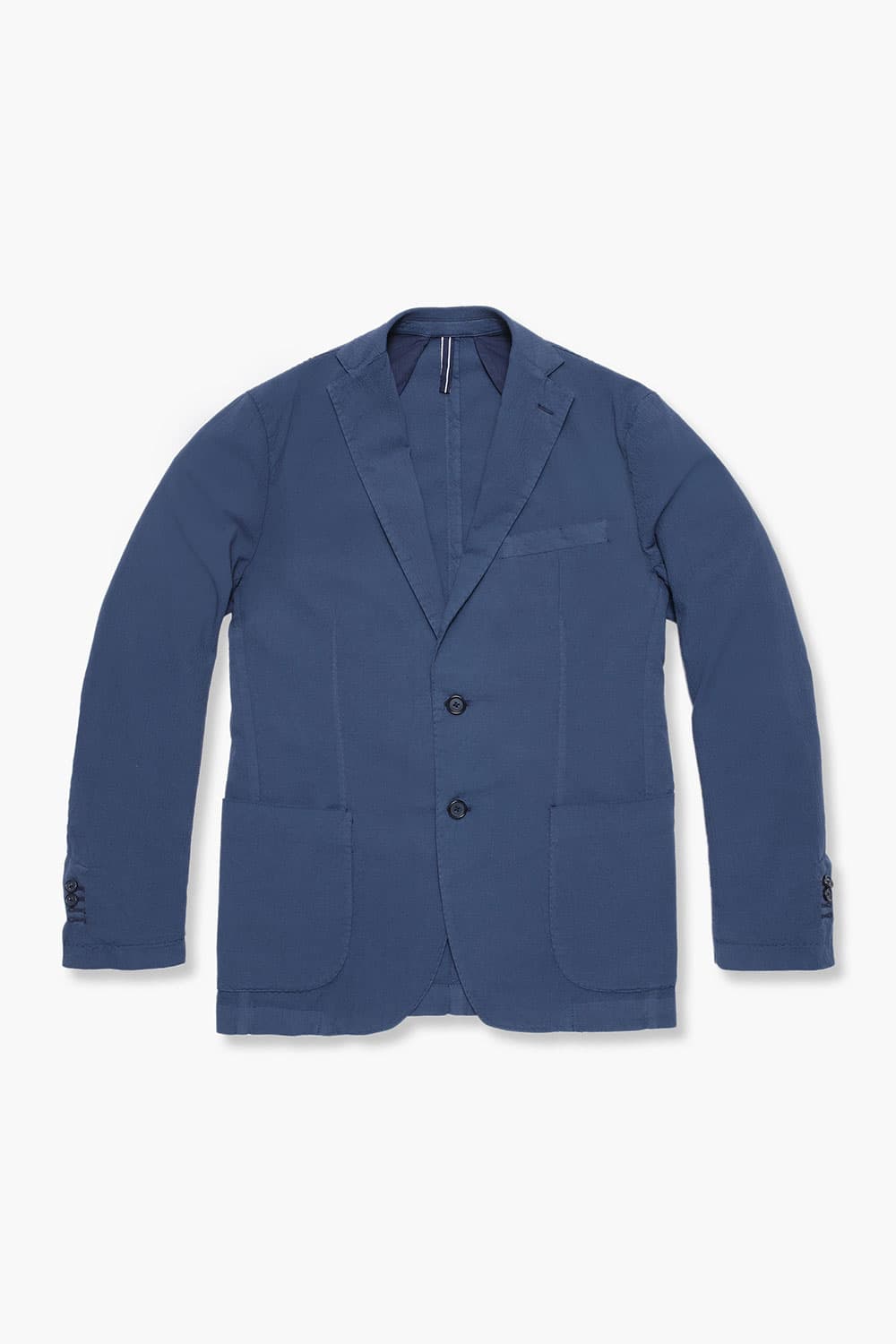 코튼 시어써커 904 네이비 테일러드 자켓