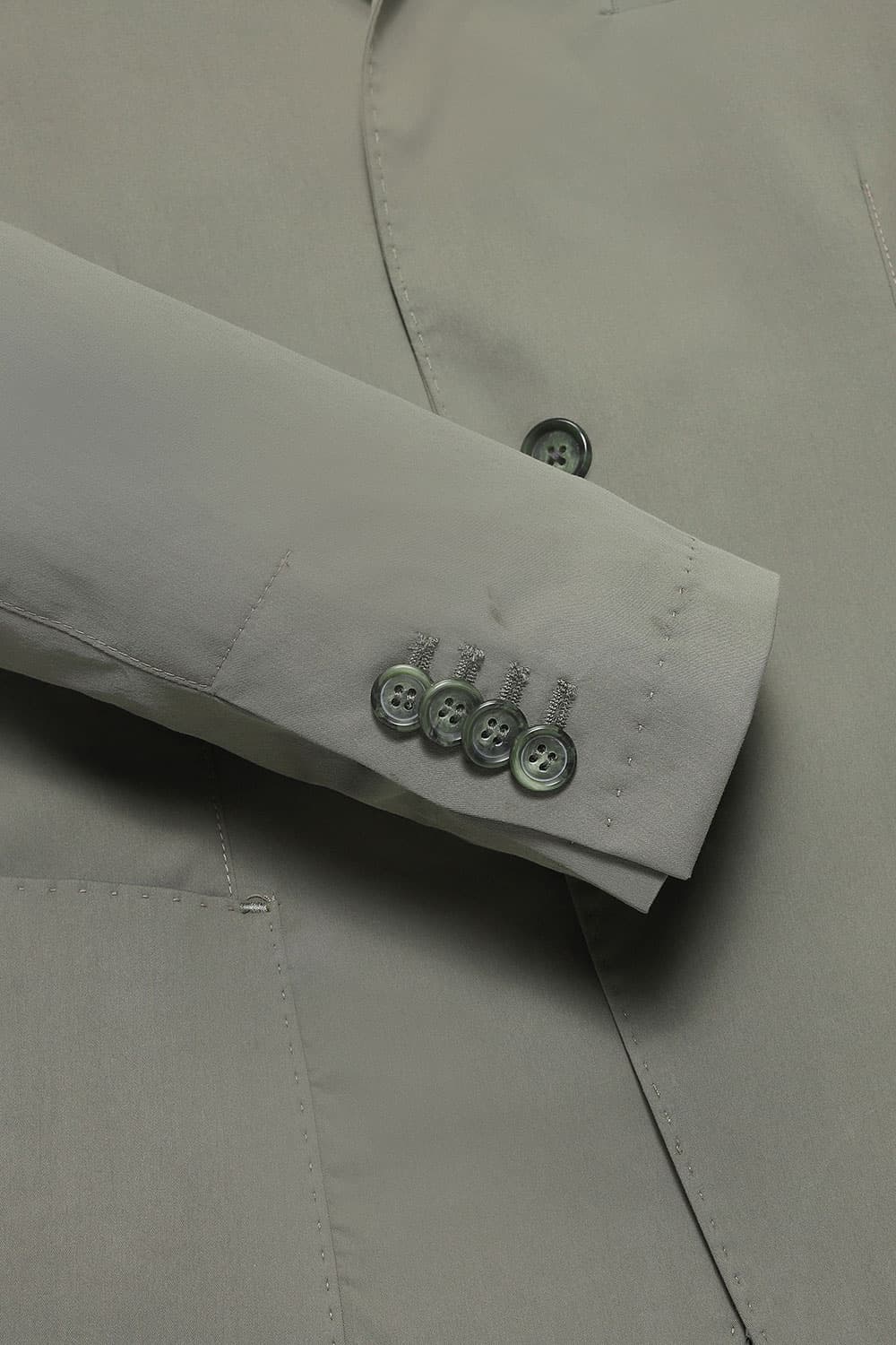 코튼 베이직 902 그린 테일러드 자켓