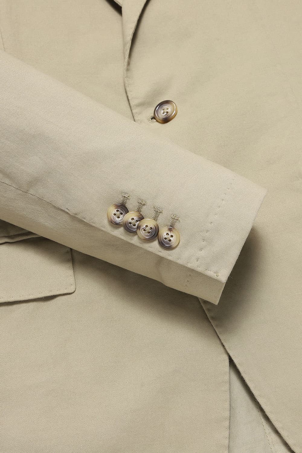 코튼 가먼트다잉 103 베이지 테일러드 자켓