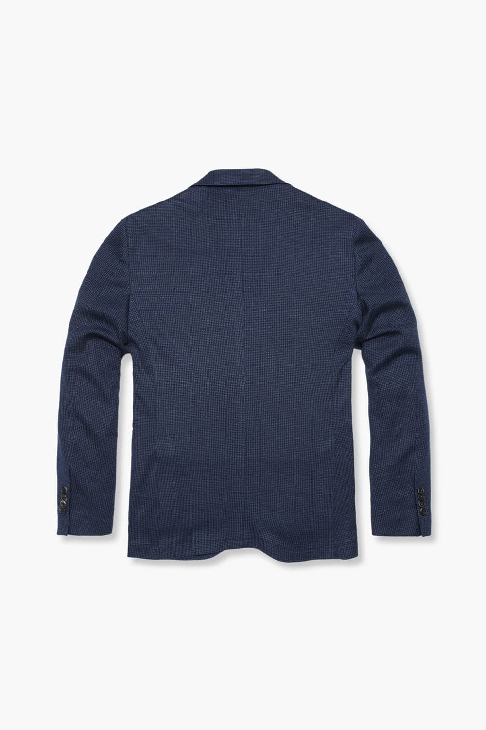 린넨 혼방 하운드투스 202 네이비 테일러드 자켓