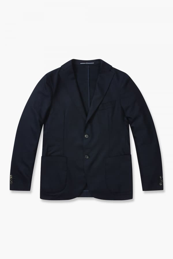 울 베이직 206 다크네이비 테일러드 자켓