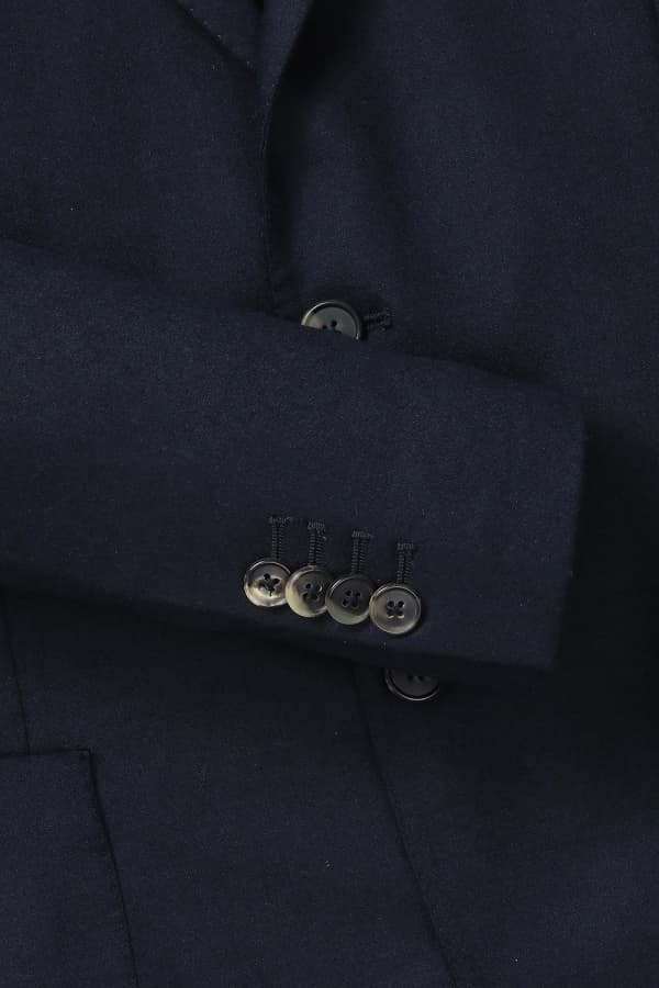 울 베이직 206 다크네이비 테일러드 자켓