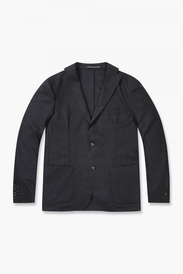 울 베이직 206 차콜그레이 테일러드 자켓