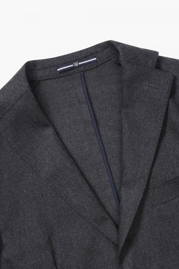 울 베이직 206 차콜그레이 테일러드 자켓