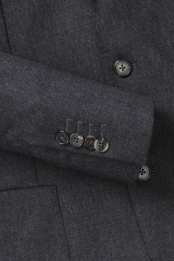 울 베이직 206 차콜그레이 테일러드 자켓