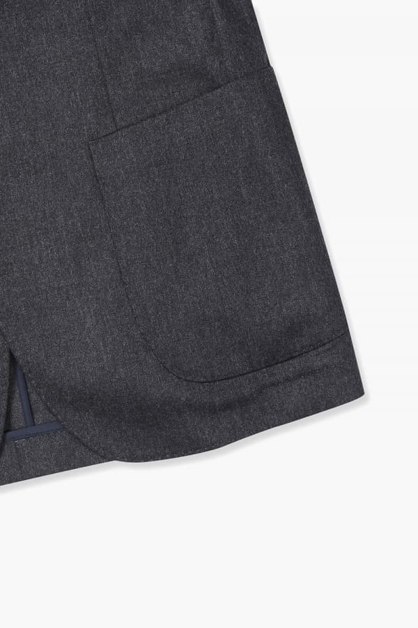 울 베이직 206 차콜그레이 테일러드 자켓