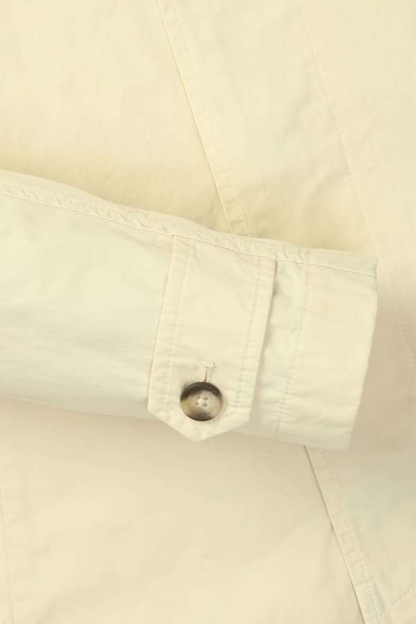 코튼 가먼트다잉 레글런 101 라이트옐로우 트렌치 코트