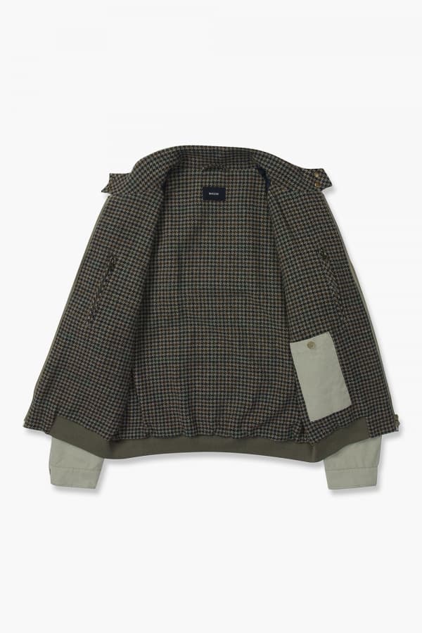 왁스 코튼 베이직 블루종 821 라이트그린 점퍼