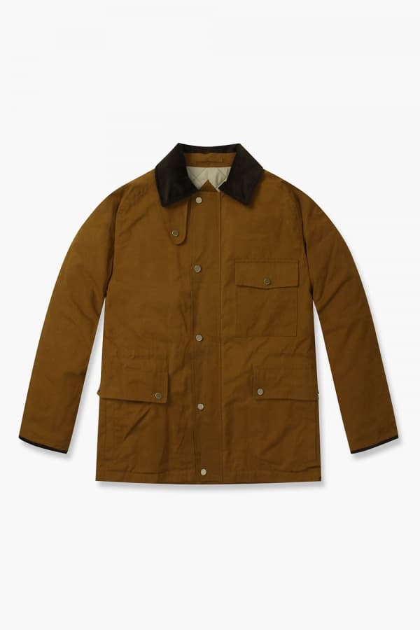 왁스 코튼 레글런 다운 야상 822 브라운 점퍼