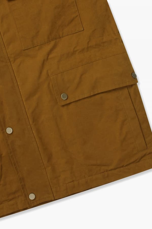 왁스 코튼 레글런 다운 야상 822 브라운 점퍼