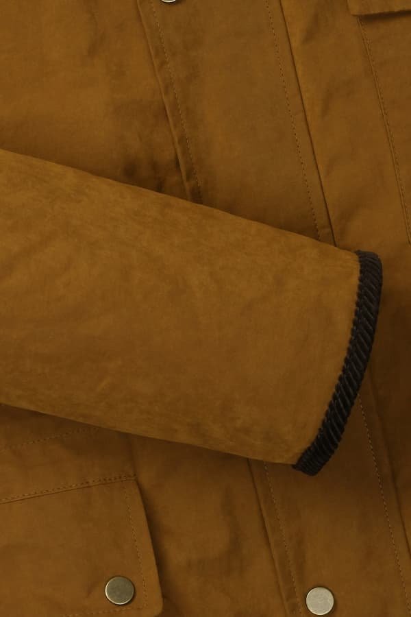 왁스 코튼 레글런 다운 야상 822 브라운 점퍼