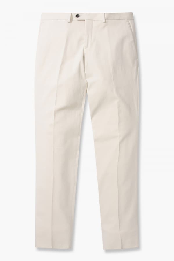 코튼 테이퍼드 802 아이보리 팬츠