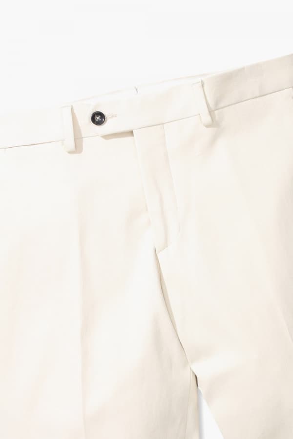 코튼 테이퍼드 802 아이보리 팬츠