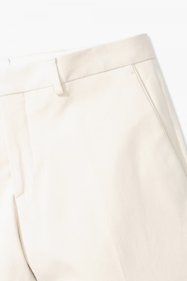 코튼 테이퍼드 802 아이보리 팬츠