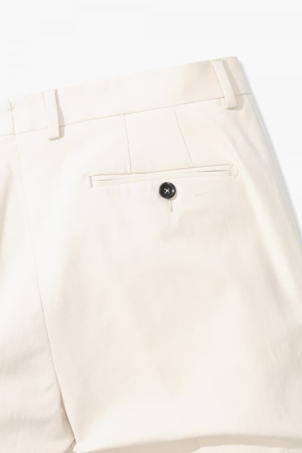 코튼 테이퍼드 802 아이보리 팬츠