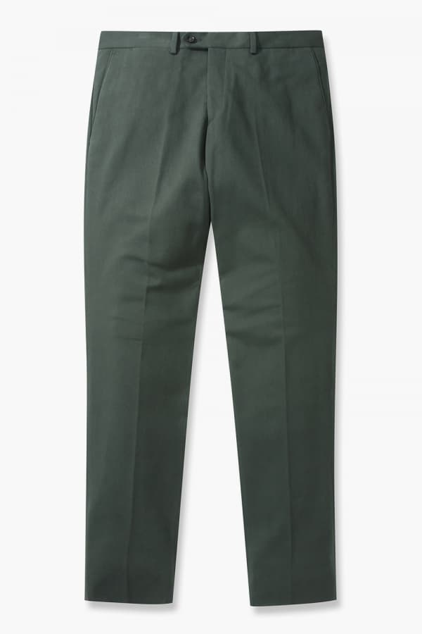 코튼 테이퍼드 802 카키 팬츠