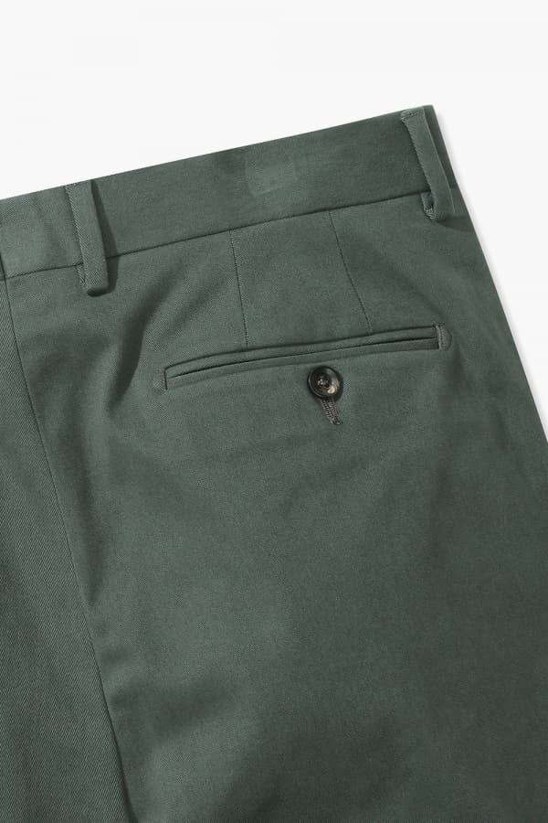 코튼 테이퍼드 802 카키 팬츠